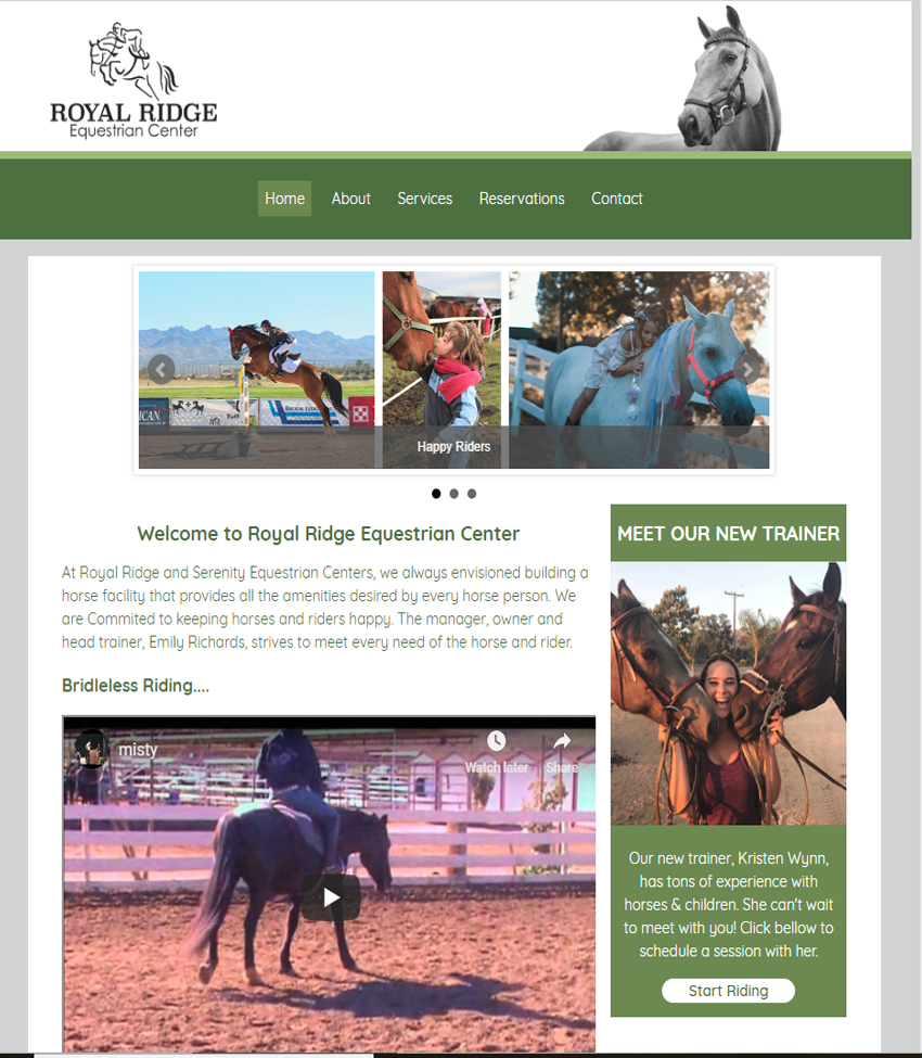 Royal Ridge home page