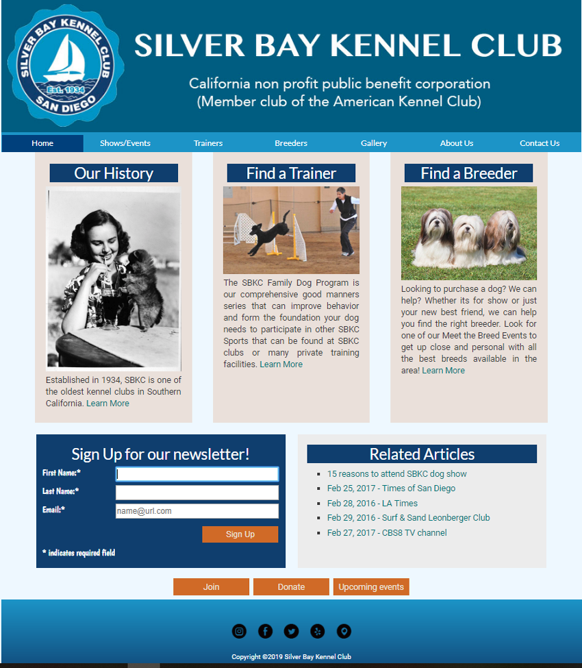 SBKC home page