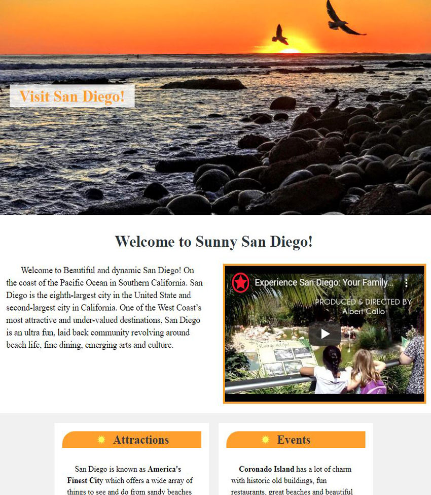 Visit San Diego home page